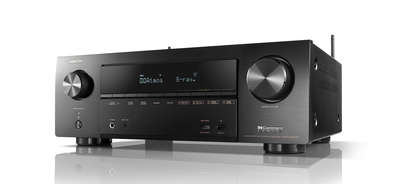 DENON AVR-X1600H (2019) 7.2ch 4K Ultra HD AV Receiver with 3D Audio and HEOS Built-in® - Image 2